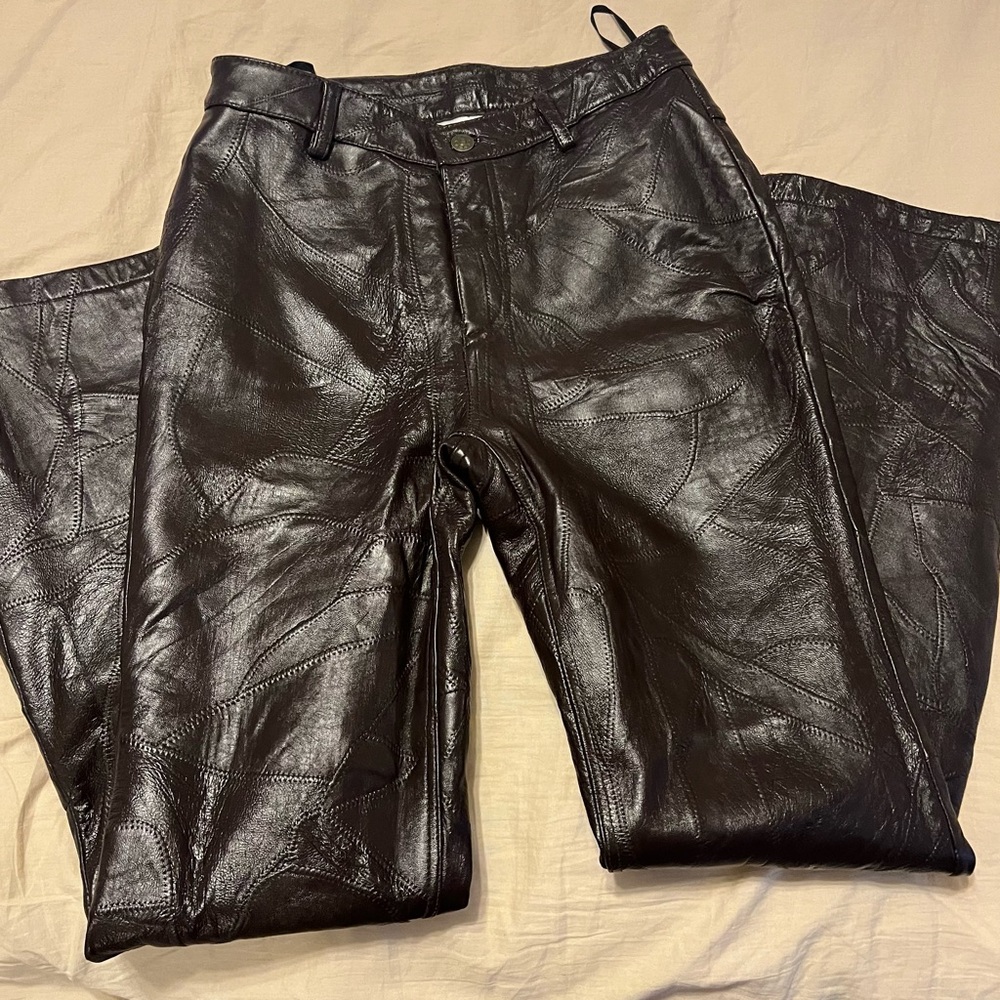 Brown Leather Pants